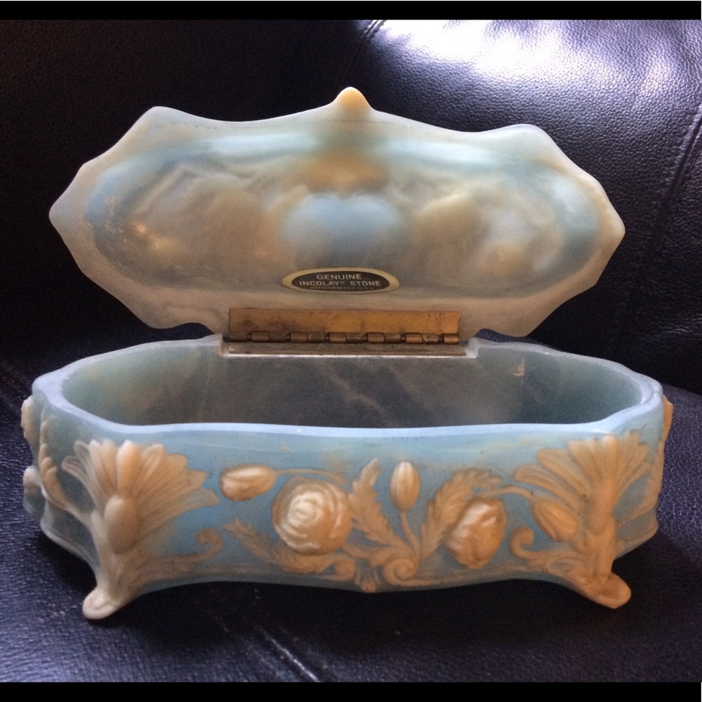 Stone Jewelry Trinket Box